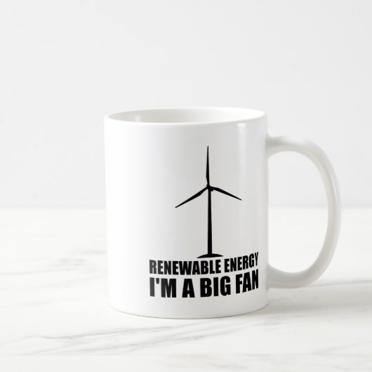 Funny Renewable Energy Environmental Gift Cool Win Kaffeetasse (Rechts)