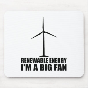 Funny Renewable Energy Environmental Gift Cool Win Mousepad