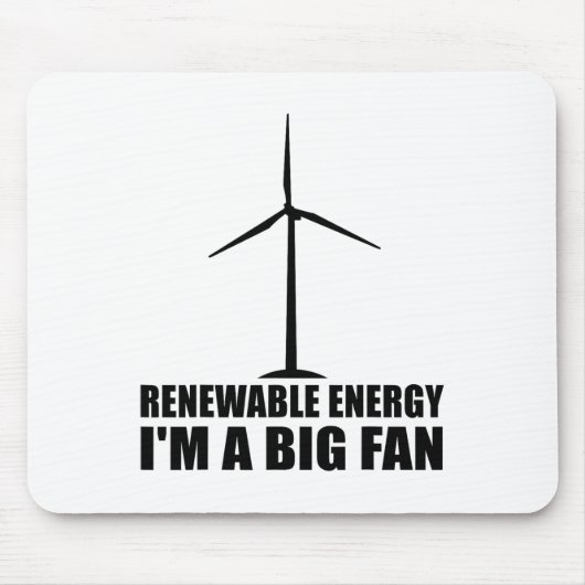 Funny Renewable Energy Environmental Gift Cool Win Mousepad (Vorne)