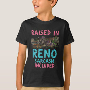 Funny Reno Nevada Night Skyline Vintag Premium T-Shirt