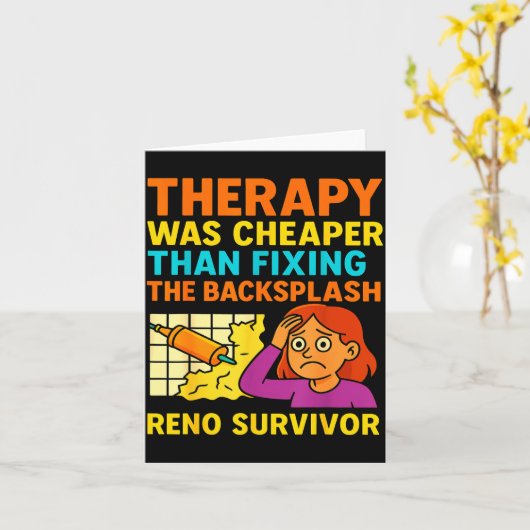 Funny Renovation Remodeling Diy Construction New H Karte (Gelbe Blume)