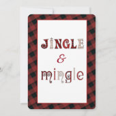 Funny Rentier Feiertag Firmeneinladung Einladung (Rückseite)