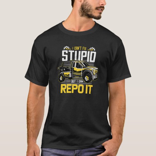 Funny Repo Repossession Recovery Agent Premium T-Shirt (Vorderseite)