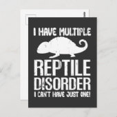 Funny Reptile Disease Lizard Owner Animal Lover Postkarte (Vorne/Hinten)