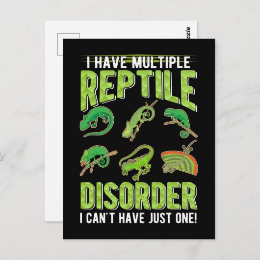 Funny Reptile Gecko Lizard Lover Postkarte (Vorne/Hinten)