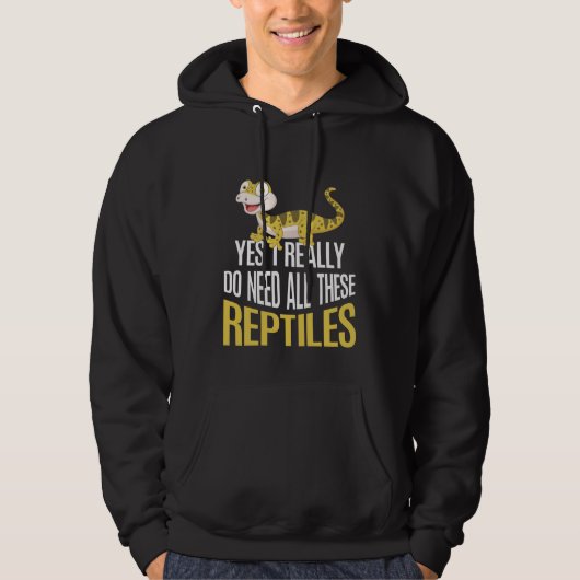 Funny Reptile Liebhaber Kinder Süße Tier Fan Hoodie (Vorderseite)