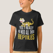 Funny Reptile Liebhaber Kinder Süße Tier Fan T-Shirt (Vorderseite)