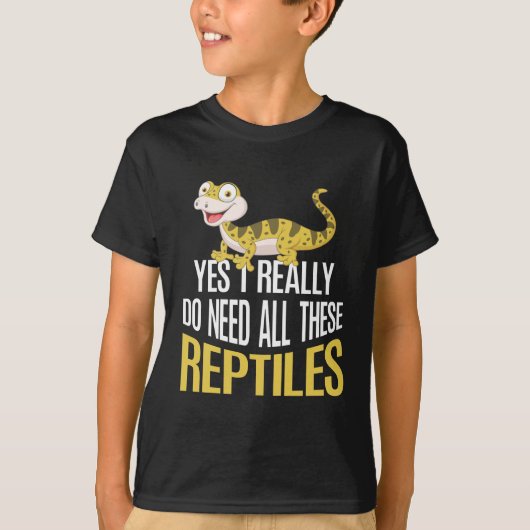 Funny Reptile Liebhaber Kinder Süße Tier Fan T-Shirt (Vorderseite)