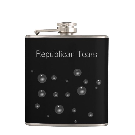 Funny republican tears flask flachmann (Vorderseite)