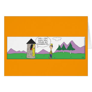 Funny Repunzel Kurz Tower Card