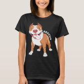 Funny Rescue Hund Pitbull Mama Kostüm Adoptierend T-Shirt (Vorderseite)