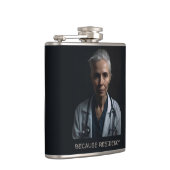 Funny Resident Physician Doctor Foto Flachmann (Rechts)