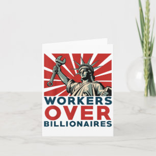 Funny Resist Anti-Billionaire Arbeitnehmer über Mi Karte