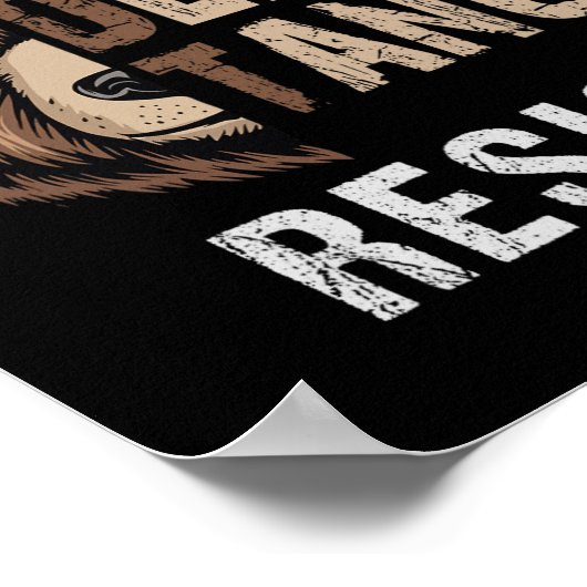 Funny Resist Bear Foxtrots Delta Tangos Funny Resi Poster (Ecke)