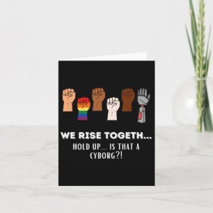 Funny Resist ist für Gleichheit ein Treffpunkt Karte