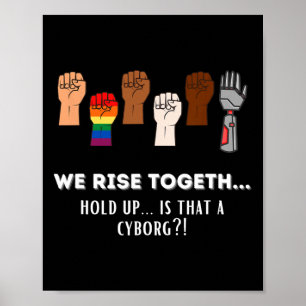 Funny Resist ist für Gleichheit ein Treffpunkt Poster