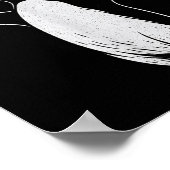 Funny Resist Penguin Activism Graphic Design Vinta Poster (Ecke)