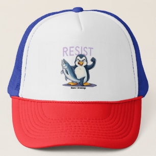 Funny Resist Pinguin Protest gegen Zölle Truckerkappe