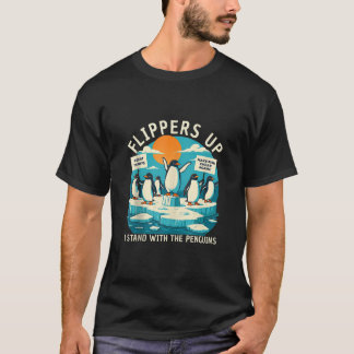 Funny Resist Pinguine Protest Pinguin gegen Tari T-Shirt