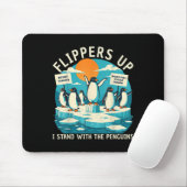 Funny Resist Pinguins Protest gegen Zölle Mousepad (Mit Mouse)