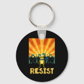 Funny Resist Rtland Frog Protest  Schlüsselanhänger (Vorderseite)