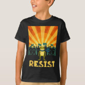 Funny Resist Rtland Frog Protest T-Shirt (Vorderseite)