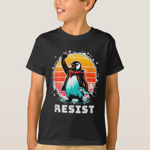 Funny Resist Shirt Resist Pinguine Protest gegen