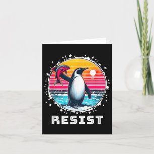 Funny Resist Shirt Resist Pinguine Protest gegen Karte