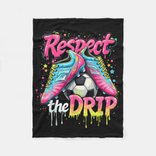 Funny Respekt der Tropfen Soccer Ice Cream Tropfen Fleecedecke