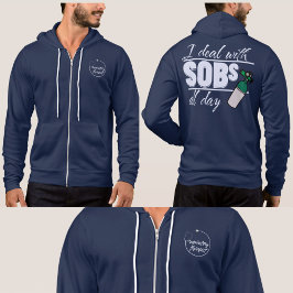 Funny Respiratory Therapy 2 Sided Typografy SOB Hoodie
