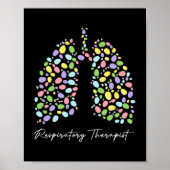 Funny Respiratory Therapy Lung Happy Poster (Vorne)
