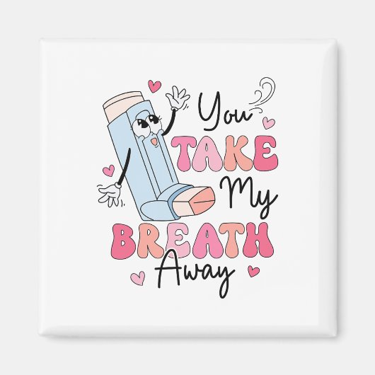 Funny Respiratory Valentinstag Rt Lung Squad Val Magnet (Vorne)