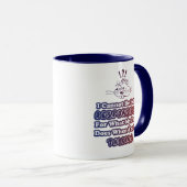 Funny Responsibility & Talking Verwirrtes Rotes Bl Tasse (VorderseiteRechts)