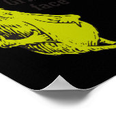 Funny Resting Face  Poster (Ecke)