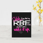 Funny Resting Face Shirt Gift, Don't Wake It Up Rb Karte (Gelbe Blume)