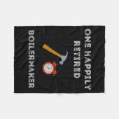 Funny Retired Boilermaker Early Retirement Party C Fleecedecke (Vorderseite (Horizontal))