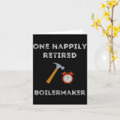 Funny Retired Boilermaker Early Retirement Party C Karte (Gelbe Blume)