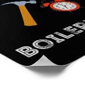 Funny Retired Boilermaker Early Retirement Party C Poster (Ecke)