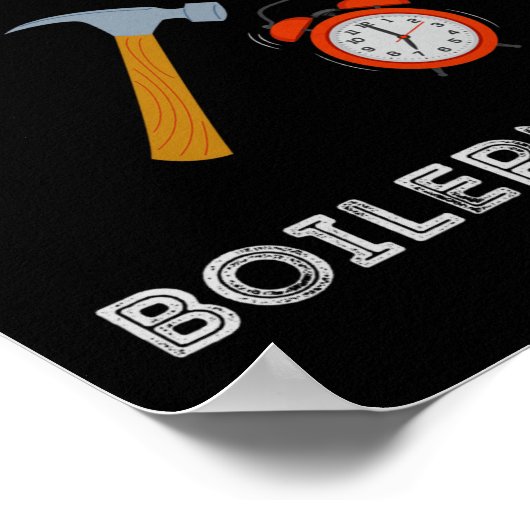 Funny Retired Boilermaker Early Retirement Party C Poster (Ecke)