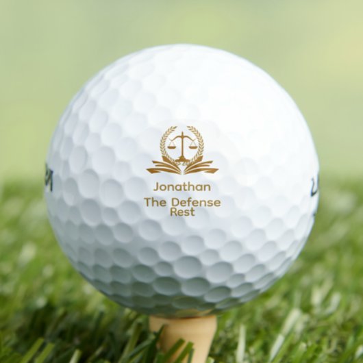 Funny retired defense lawyer  golfball