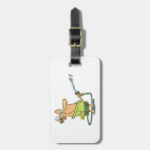 Funny Retired Doctor Gardening Garden Hose Gepäckanhänger (Vorderseite vertikal)