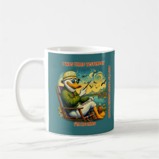 Funny Retired Duck Kaffeetasse