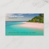 Funny Retired, Island Beach, Profession Gag Visitenkarte (Rückseite)