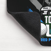 Funny Retired Lice Officer Golf Retirement Gift Mousepad (Ecke)