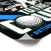 Funny Retired Lice Officer Golf Retirement Gift  Poster (Ecke)