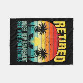 Funny Retired Under New Management See Wife For De Fleecedecke (Vorderseite (Horizontal))