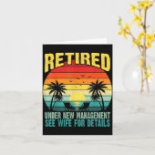 Funny Retired Under New Management See Wife For De Karte (Gelbe Blume)