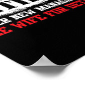 Funny Retired Under New Management See Wife For De Poster (Ecke)