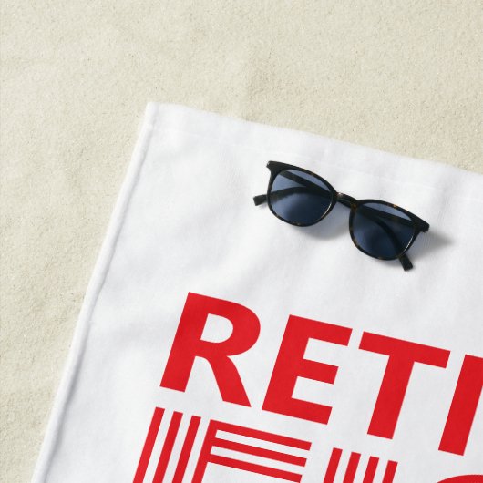 funny retiree strandtuch (Beispiel)