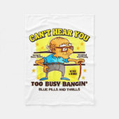 Funny Retirement Bold Inappropriate Funny Gag Gift Fleecedecke (Vorderseite)